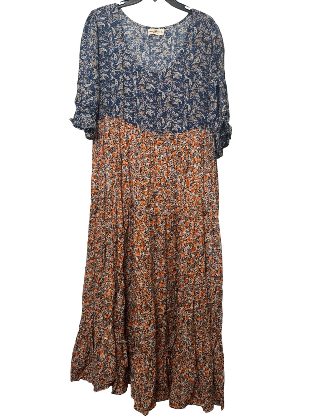 Natural Life Collette Floral Tiered Maxi Dress - Picture 4 of 7